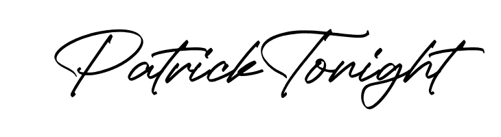 Patrick Tonight  Free Fonts Download