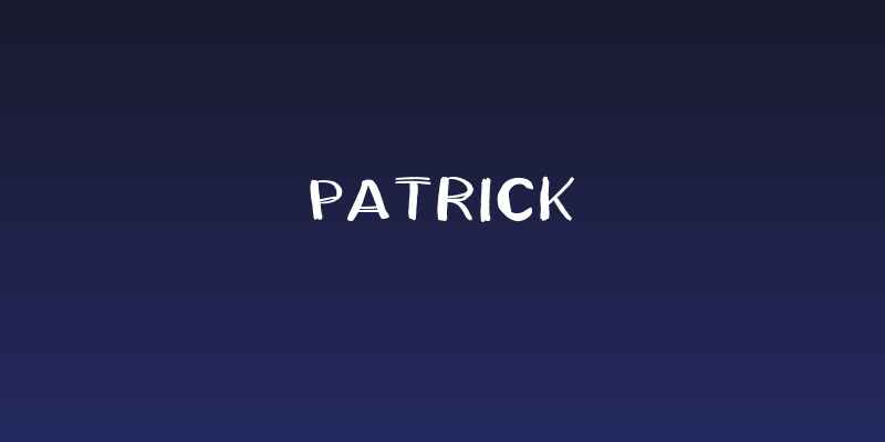 Patrick Social Header