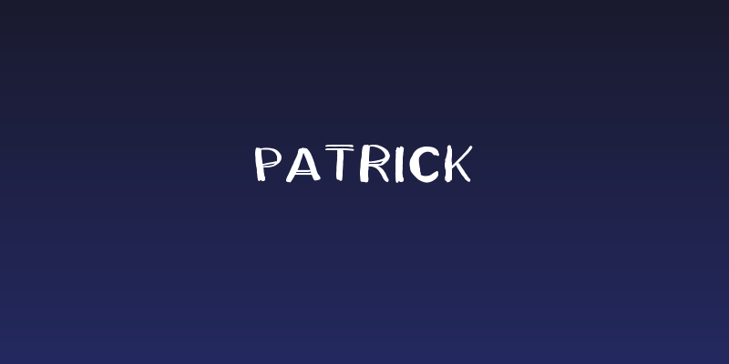 Patrick Social Header
