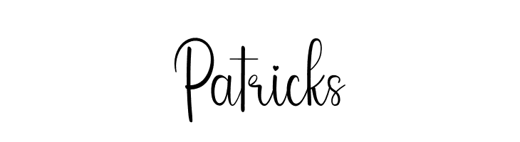 Patricks  Скачать бесплатные шрифты