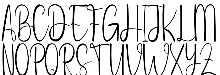 Patricks Font UPPERCASE
