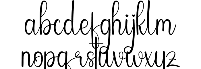 Patricks Font LOWERCASE
