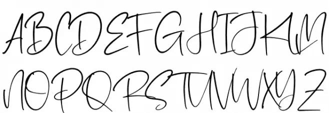 Patricksta 字体 大写