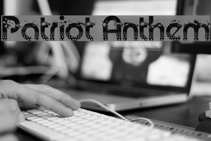 Patriot Anthem Font examples