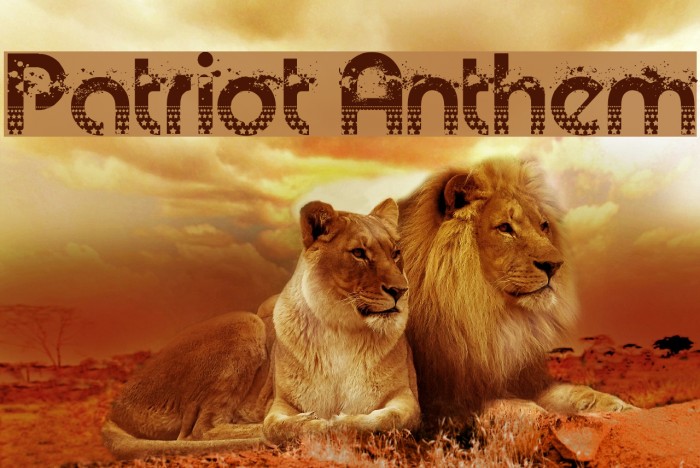 Patriot Anthem Font examples
