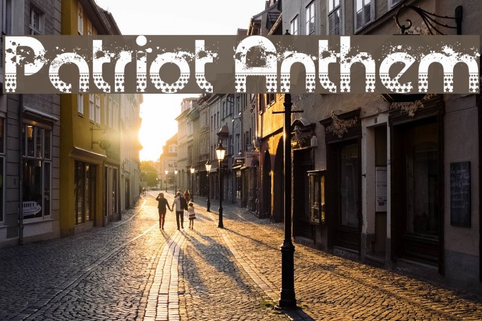 Patriot Anthem Font examples