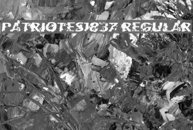 Patriotes1837 Regular Font examples