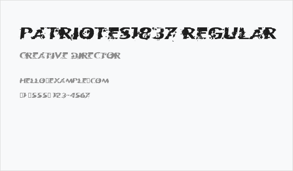 Patriotes1837 Regular Business Card
