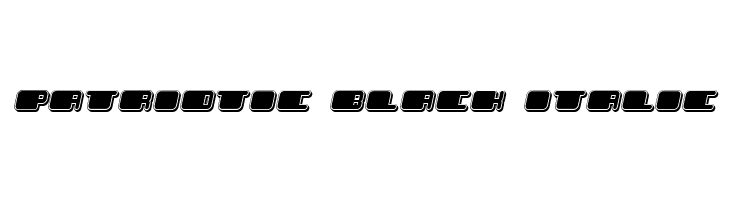 Patriotic Black Italic  Fuentes Gratis Descargar