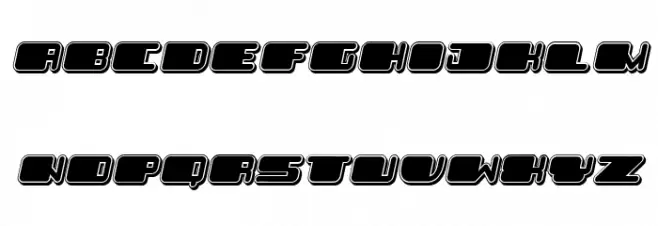 Patriotic Black Italic خط أحرف كبيرة