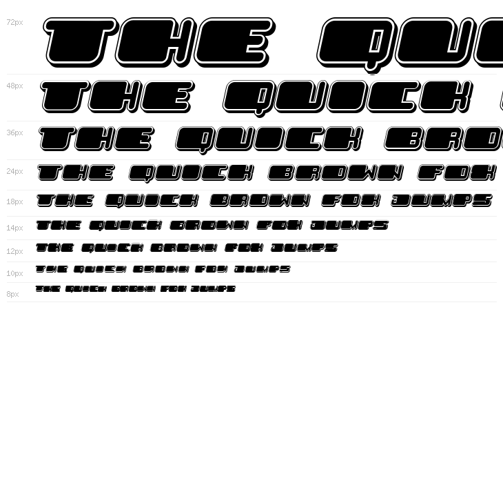 Patriotic Black Italic Waterfall