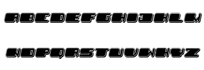 Patriotic Black Italic Font LOWERCASE