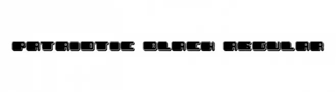Patriotic Black Regular  font caratteri gratis