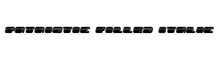 Patriotic Filled Italic  Frei Schriftart Herunterladen