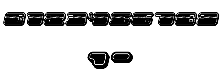 Patriotic Filled Italic Font OTHER CHARS