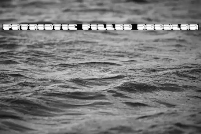 Patriotic Filled Regular Font examples