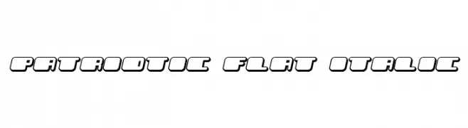 Patriotic Flat Italic  font caratteri gratis