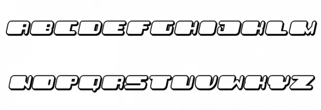 Patriotic Flat Italic خط أحرف كبيرة