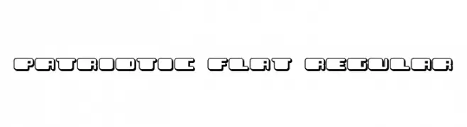 Patriotic Flat Regular  font caratteri gratis