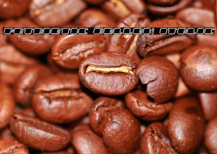 Patriotic Hollow Italic Example 2