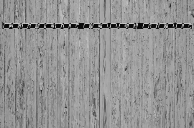 Patriotic Hollow Italic Font examples