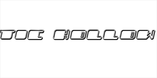 Patriotic Hollow Italic Logo