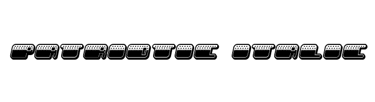 Patriotic Italic  Скачать бесплатные шрифты
