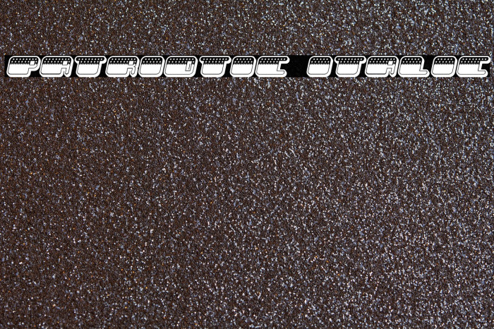 Patriotic Italic Example 3