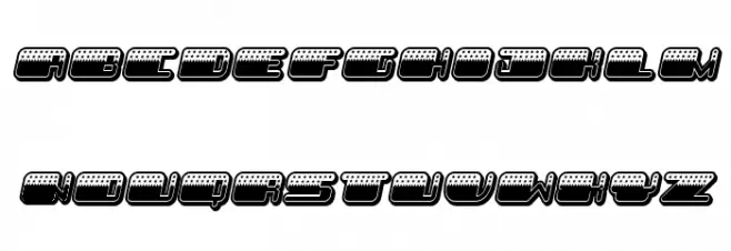 Patriotic Italic Font LOWERCASE