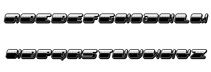 Patriotic Light Italic Font LOWERCASE