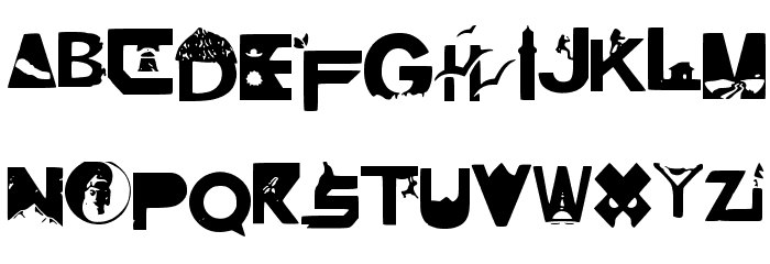 Patriotic Nepal Font LOWERCASE