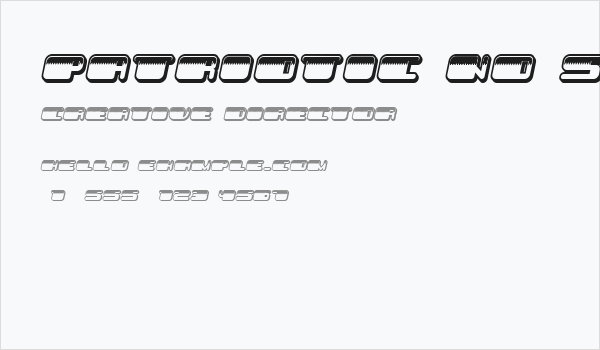 Patriotic No Stars Inverted Italic Business Card