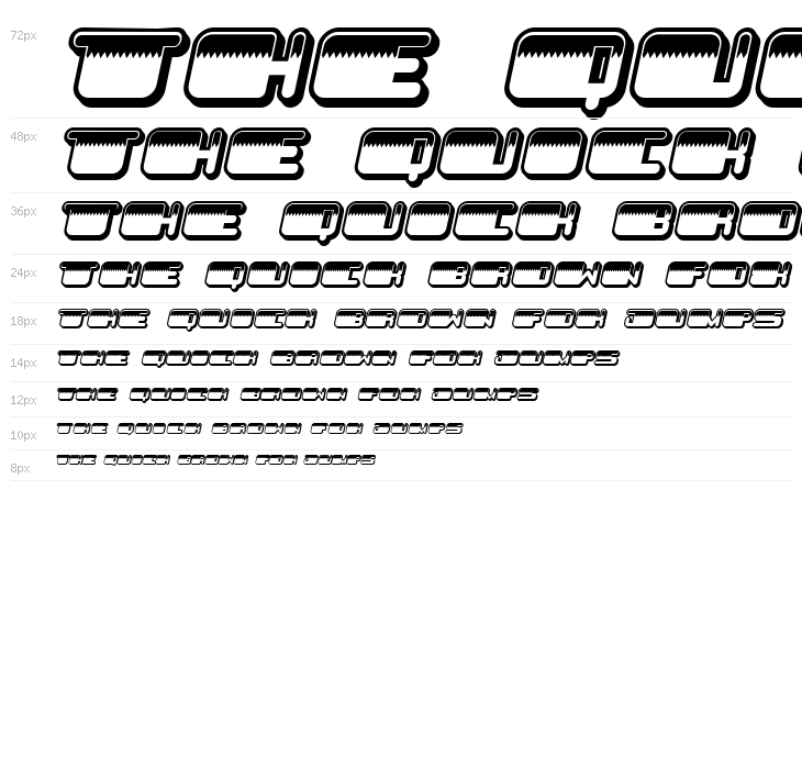 Patriotic No Stars Inverted Italic Waterfall