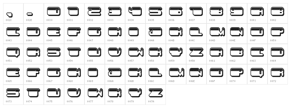 Patriotic No Stars Inverted Regular Character Map