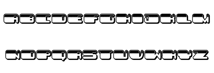 Patriotic No Stars Inverted Regular Font LOWERCASE