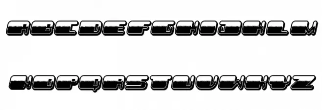 Patriotic No Stars Italic 字体 大写
