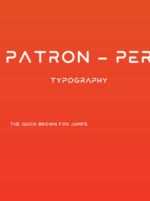 Patron - Personal Use Regular Poster