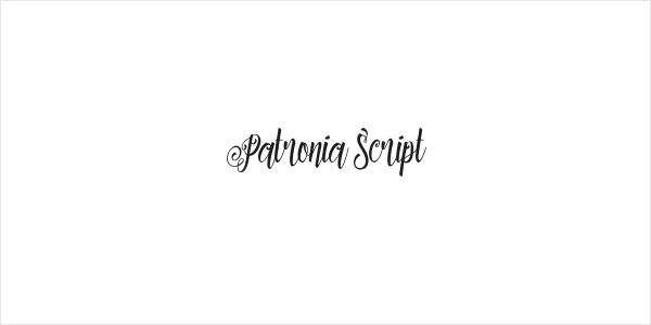 Patronia Script Logo