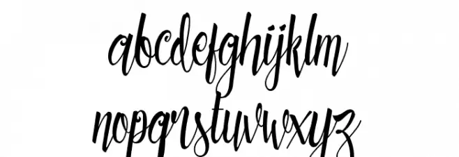 Patronia Script फ़ॉन्ट लोअरकेस