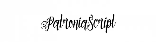 PatroniaScript  フリーフォントのダウンロード