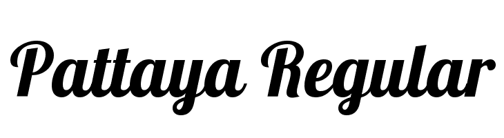 Pattaya Regular  Free Fonts Download