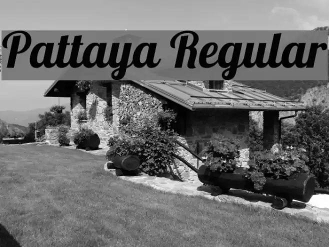Pattaya Regular Font examples