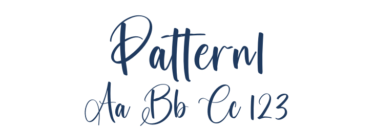Pattern1 Font Preview