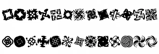 Patternalia Schriftart Kleinbuchstaben
