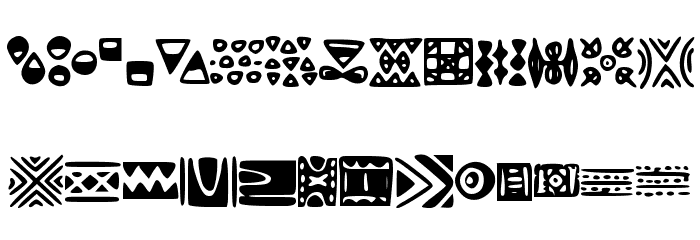Patternify Font LOWERCASE