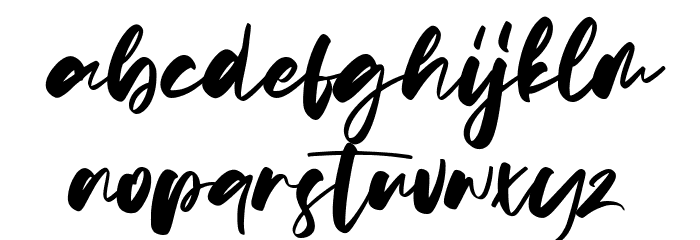 Patterning Font LOWERCASE