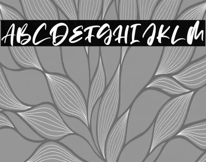 Patterning Font examples