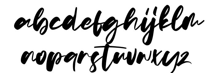 Patterning Font LOWERCASE