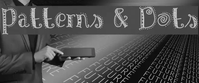 Patterns & Dots Schriftart examples