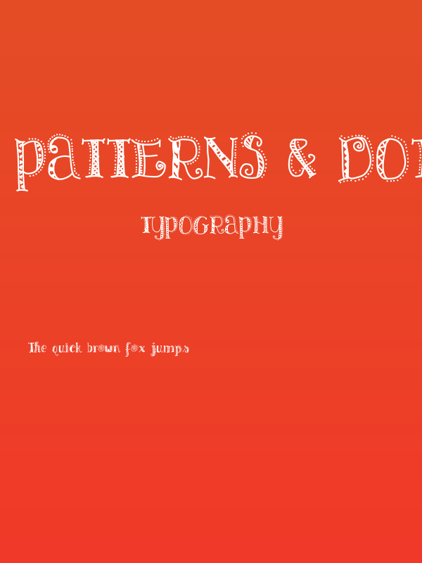 Patterns & Dots Poster